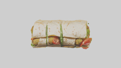 Falafel wrap model 3D model