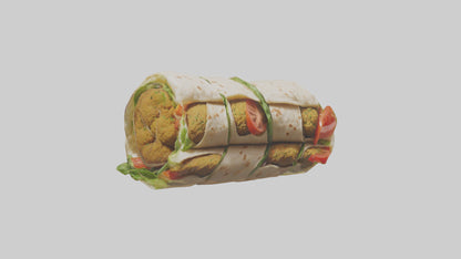 Falafel wrap model 3D model