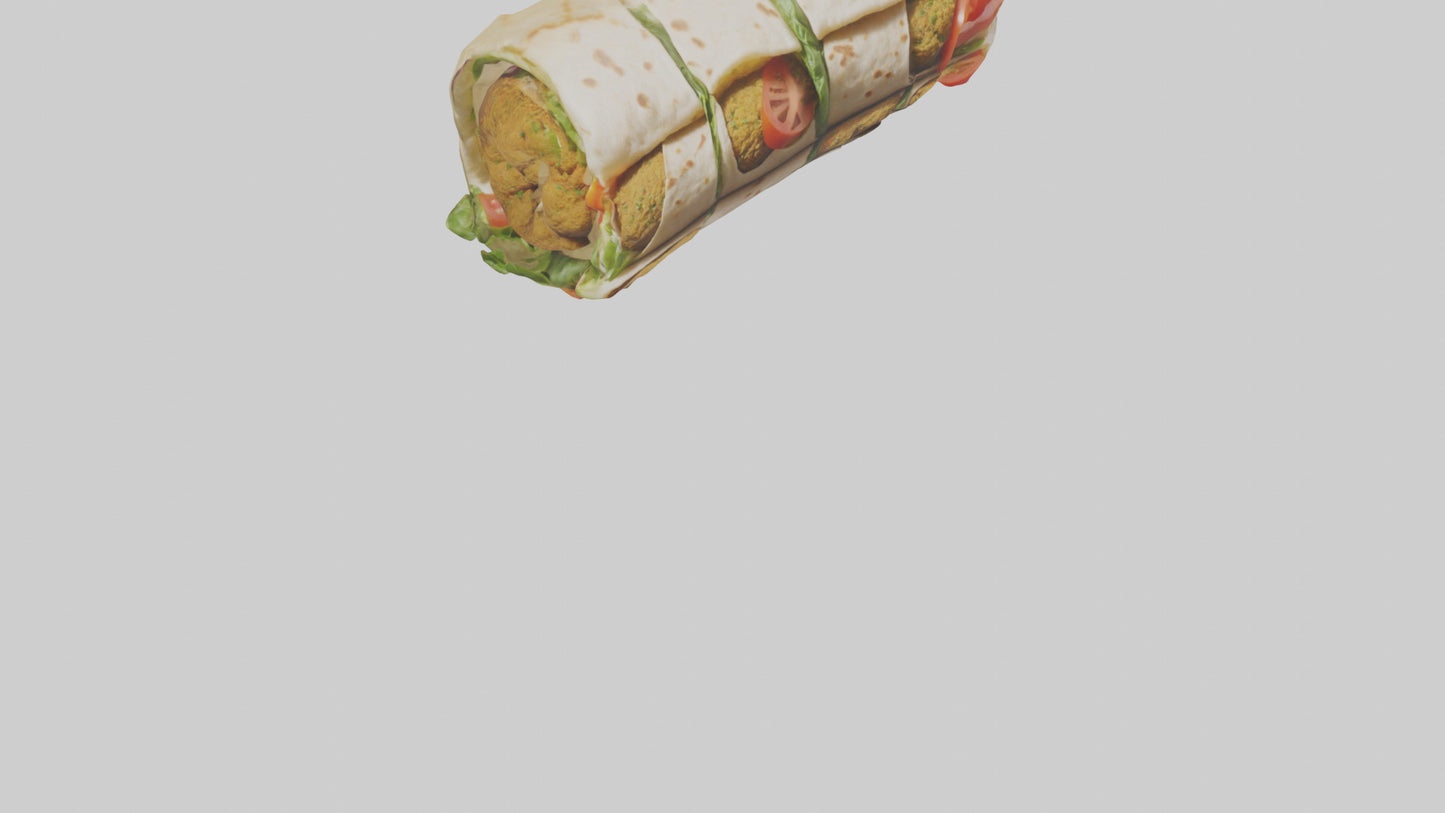 Falafel wrap model 3D model