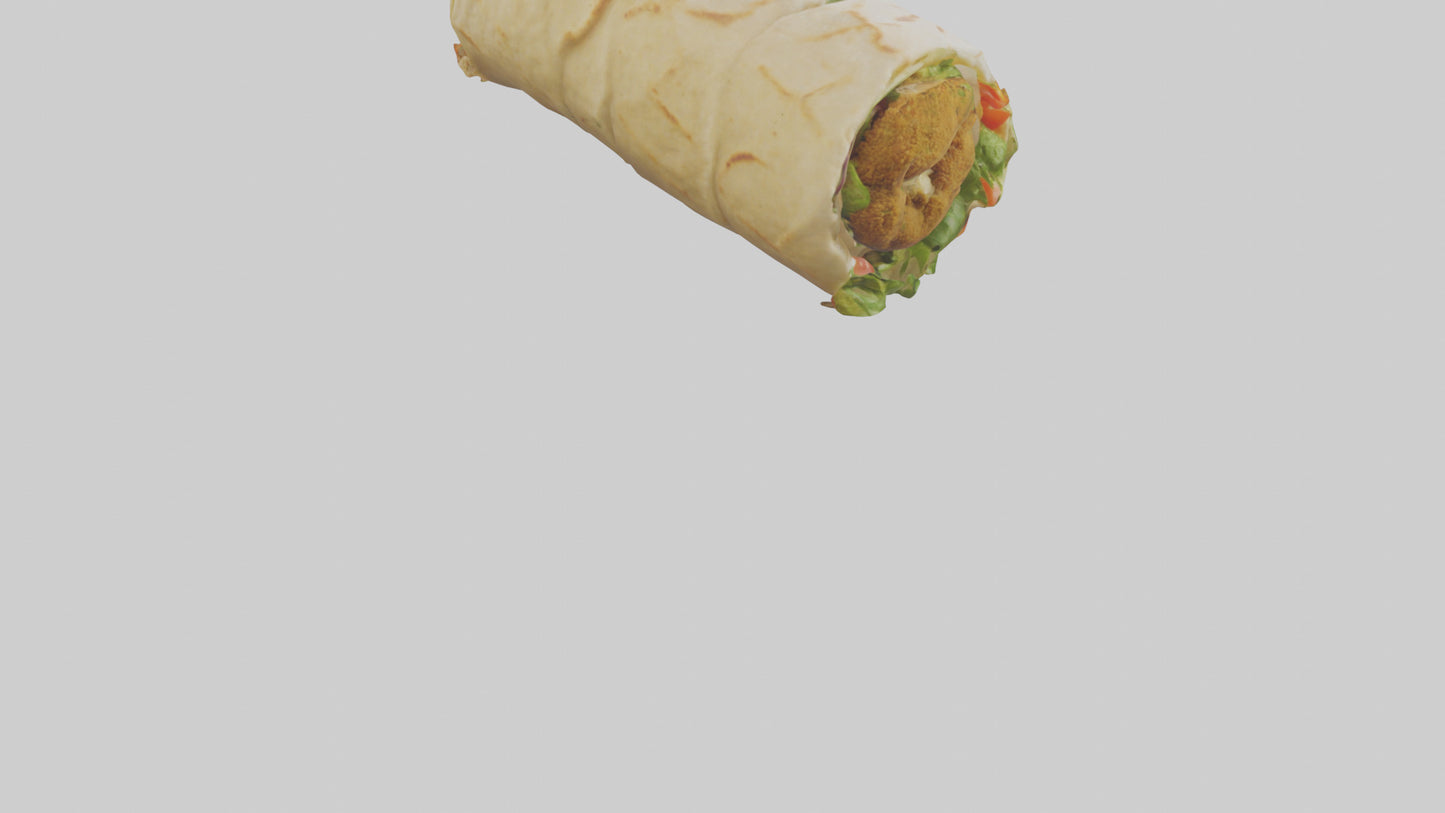 Falafel wrap model 3D model