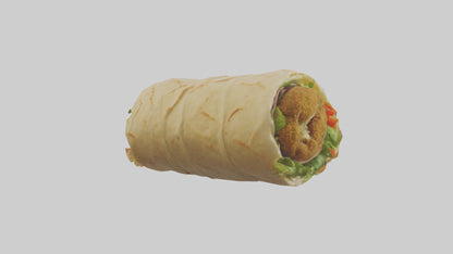 Falafel wrap model 3D model