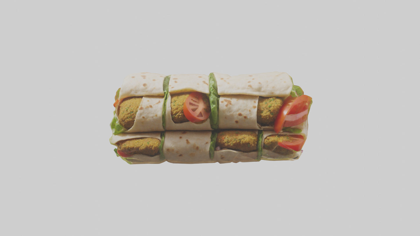 Falafel wrap model 3D model