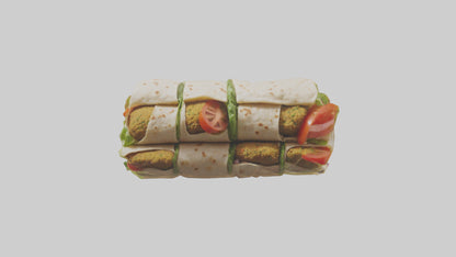Falafel wrap model 3D model