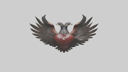 Falcon Heart 3D model