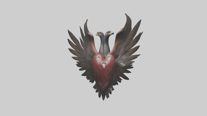Falcon Heart 3D model