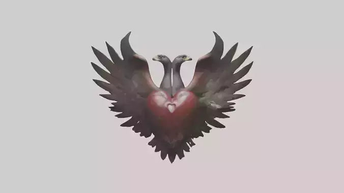 Falcon Heart 3D model
