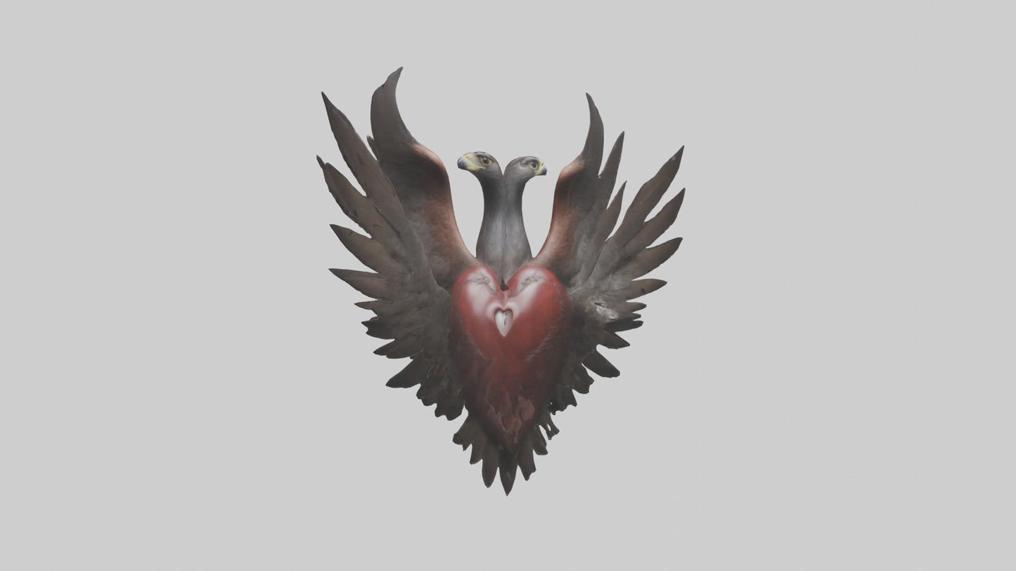 Falcon Heart 3D model