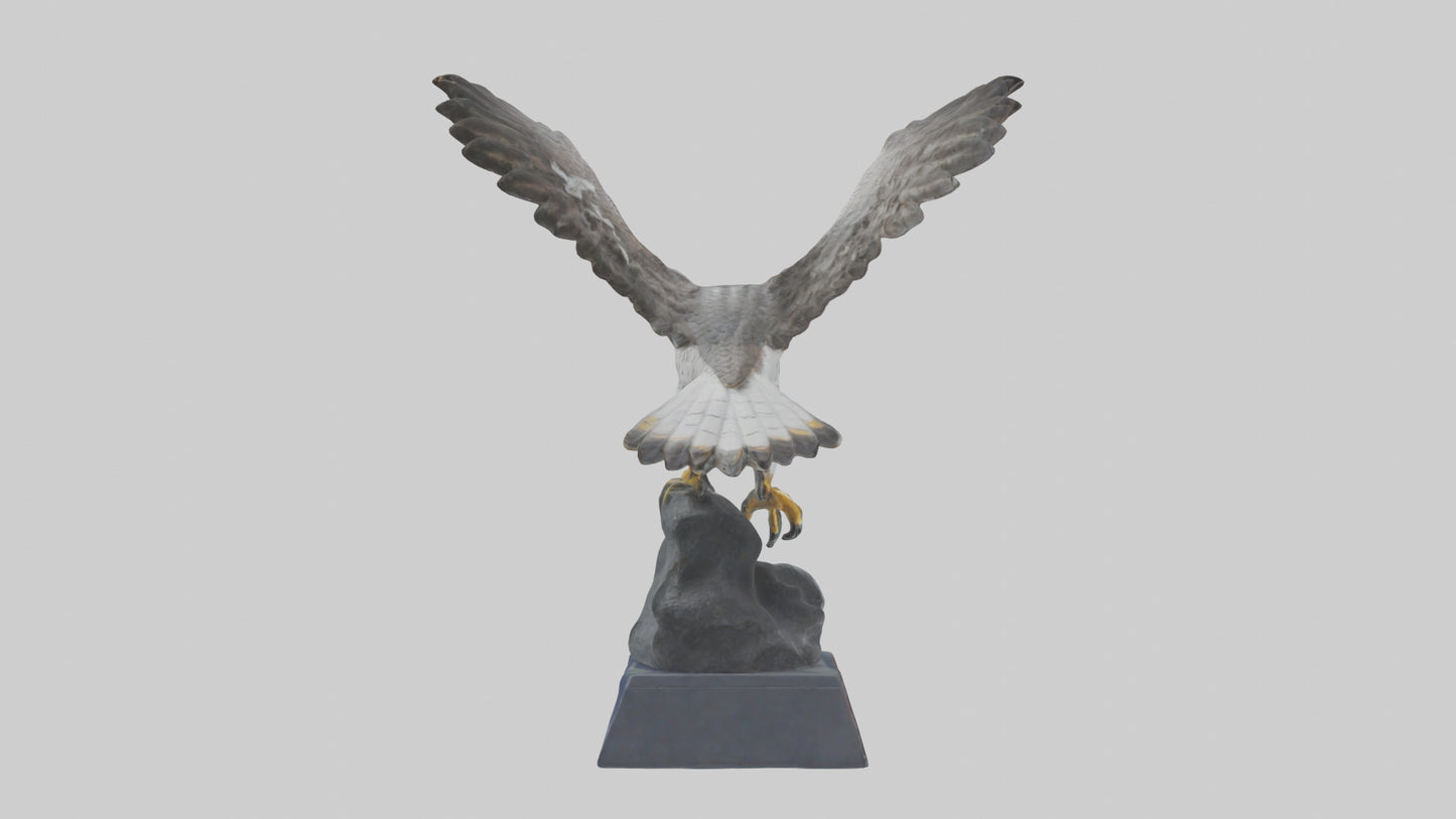 Falcon statue model 3D model