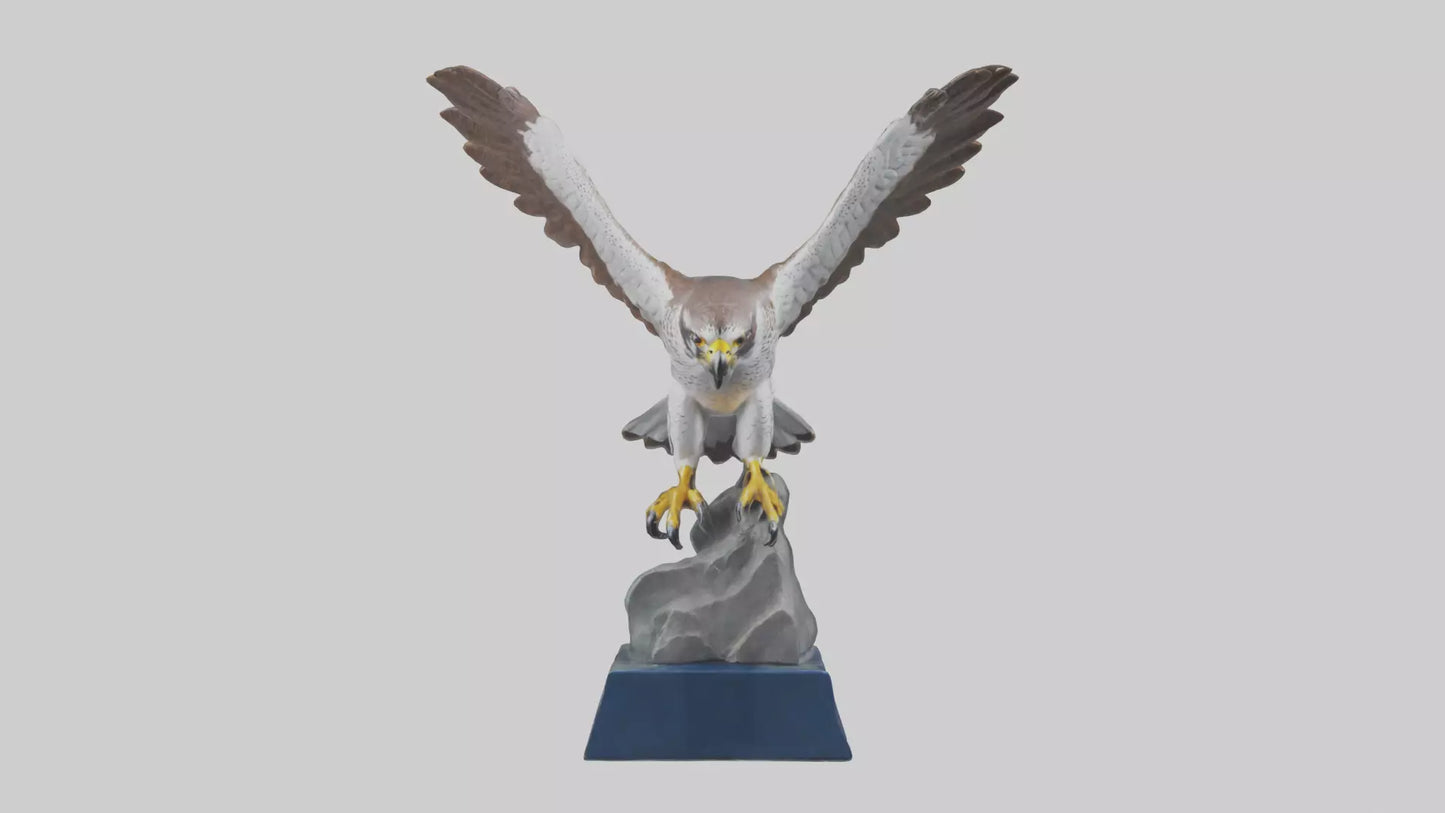 Falcon statue model 3D model