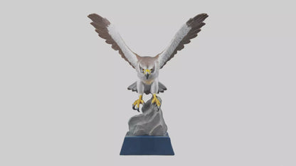 Falcon statue model 3D model