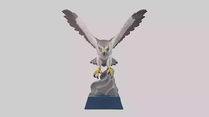 Falcon statue model 3D model