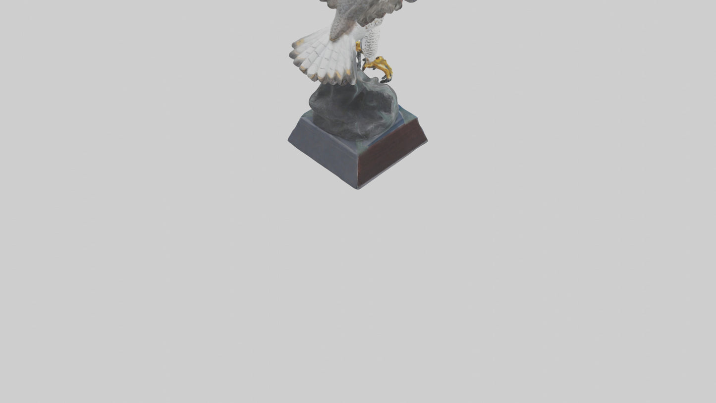 Falcon statue model 3D model