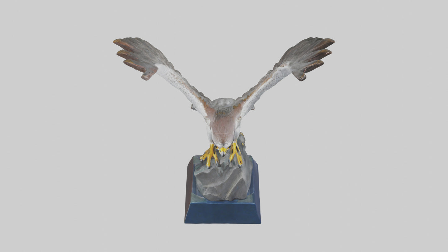 Falcon statue model 3D model