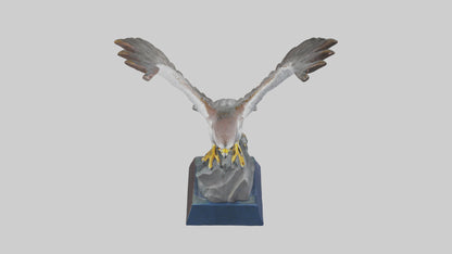 Falcon statue model 3D model