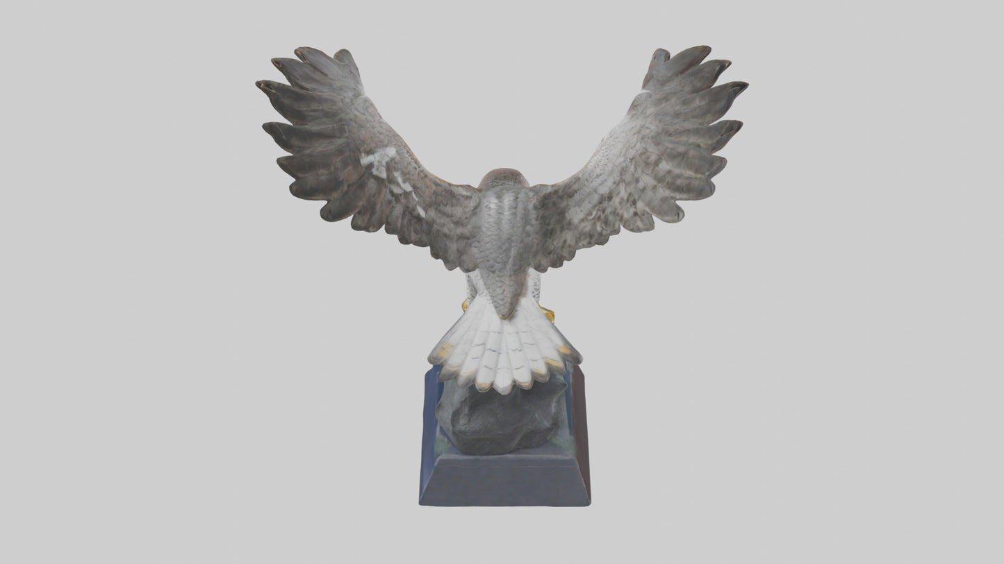 Falcon statue model 3D model
