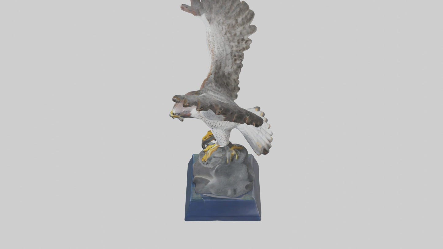 Falcon statue model 3D model