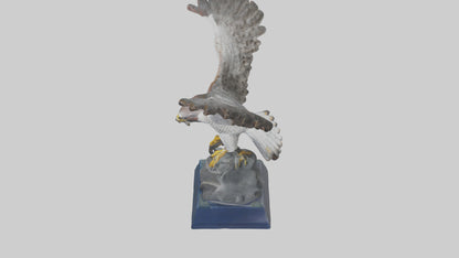Falcon statue model 3D model