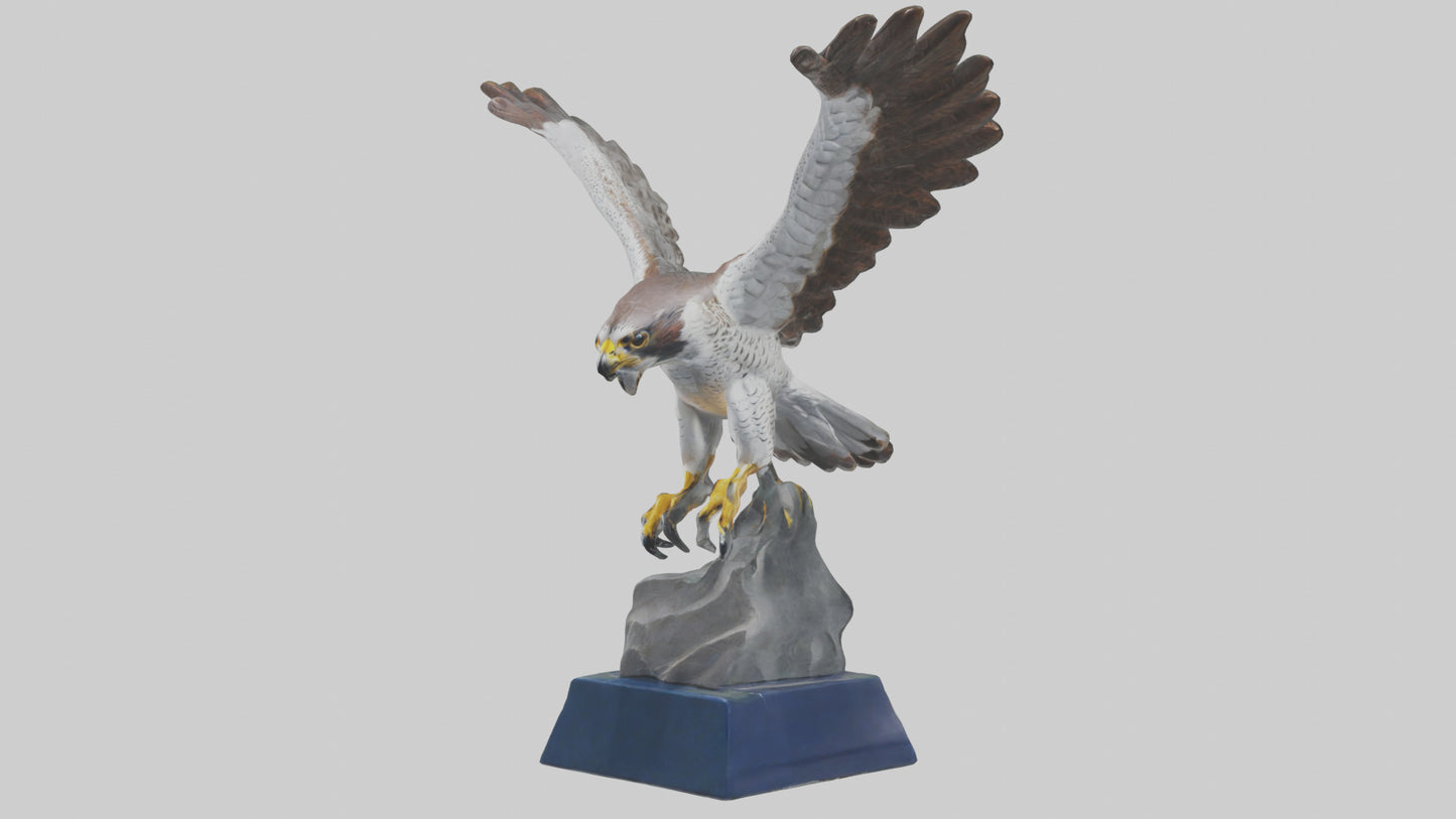 Falcon statue model 3D model