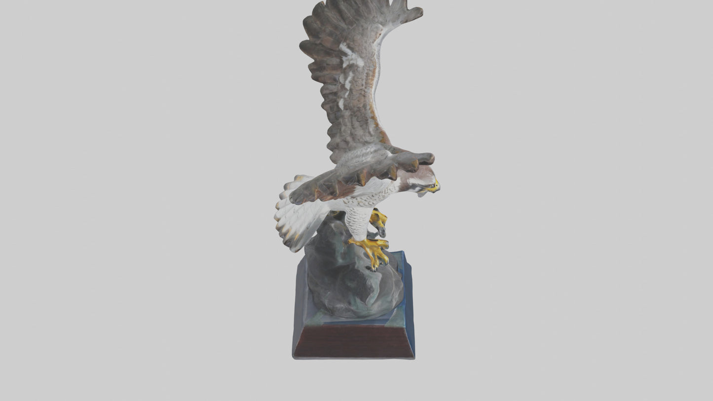 Falcon statue model 3D model