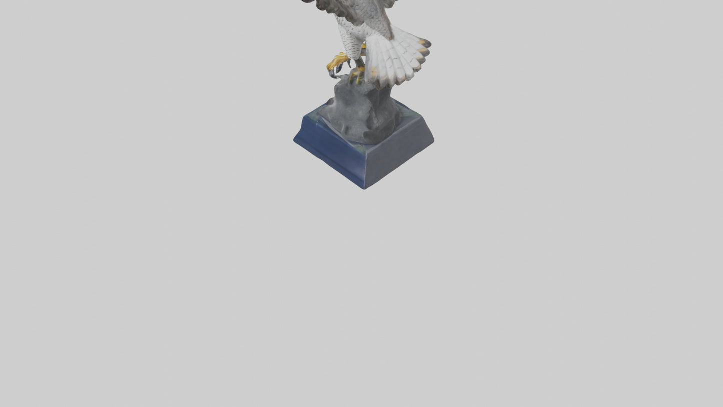 Falcon statue model 3D model