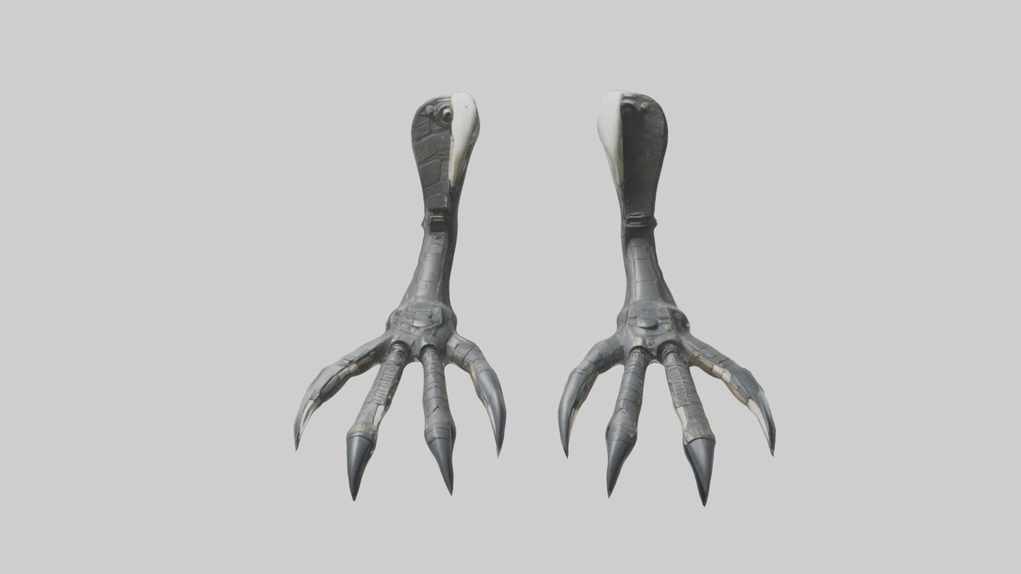 3D model Falcon Talons VR / AR / low-poly