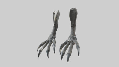 3D model Falcon Talons VR / AR / low-poly