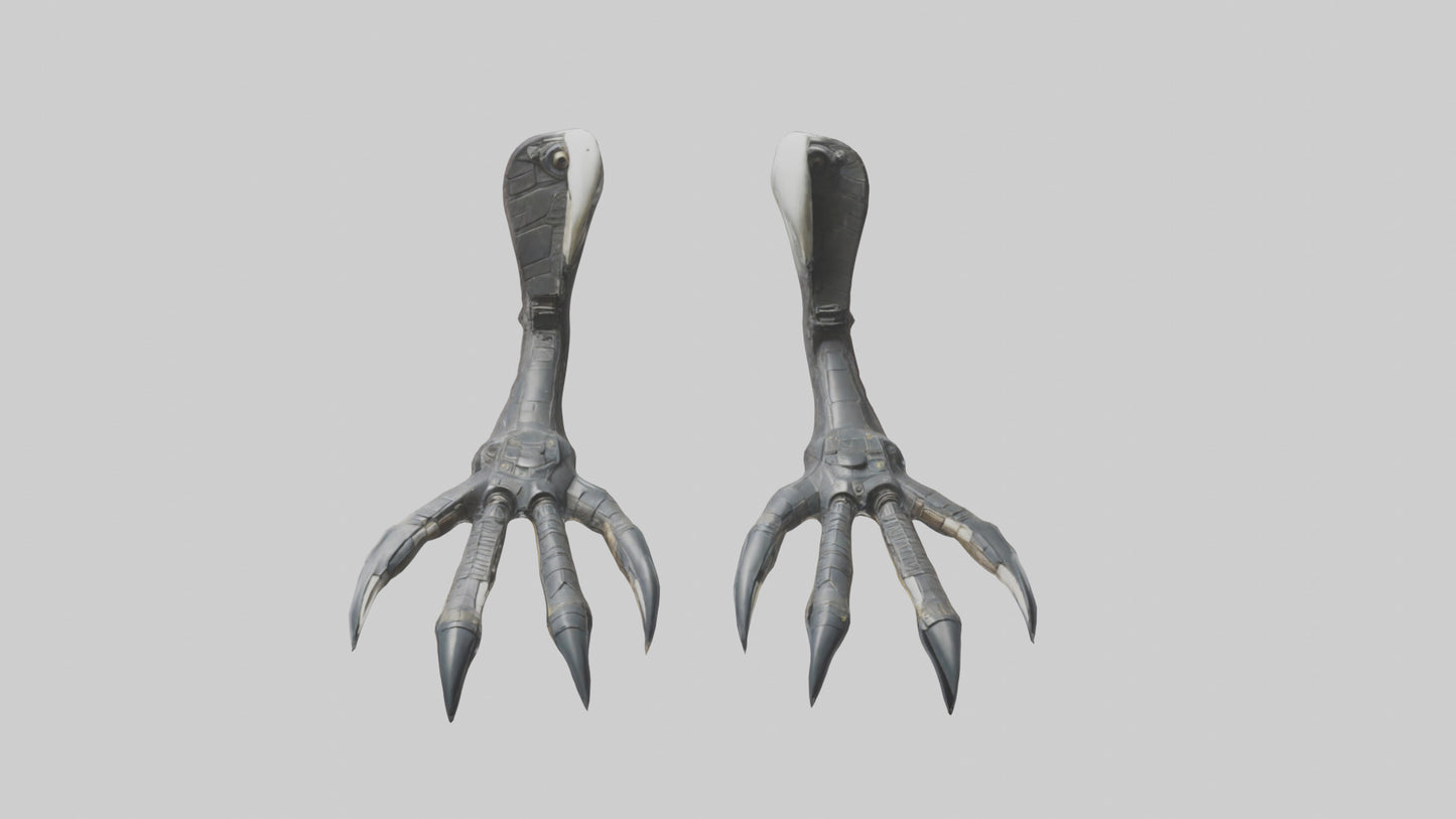 3D model Falcon Talons VR / AR / low-poly
