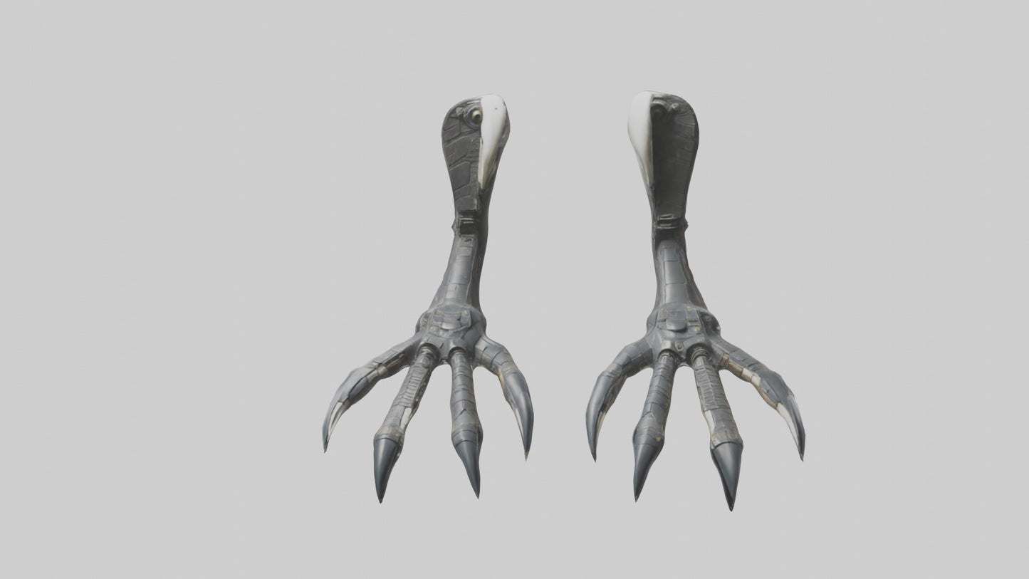 3D model Falcon Talons VR / AR / low-poly