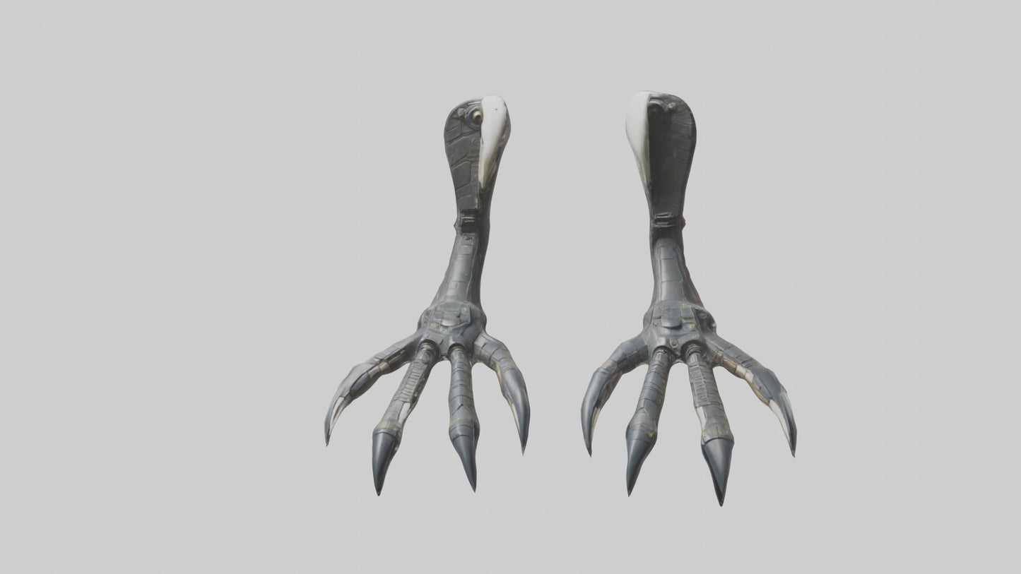 3D model Falcon Talons VR / AR / low-poly