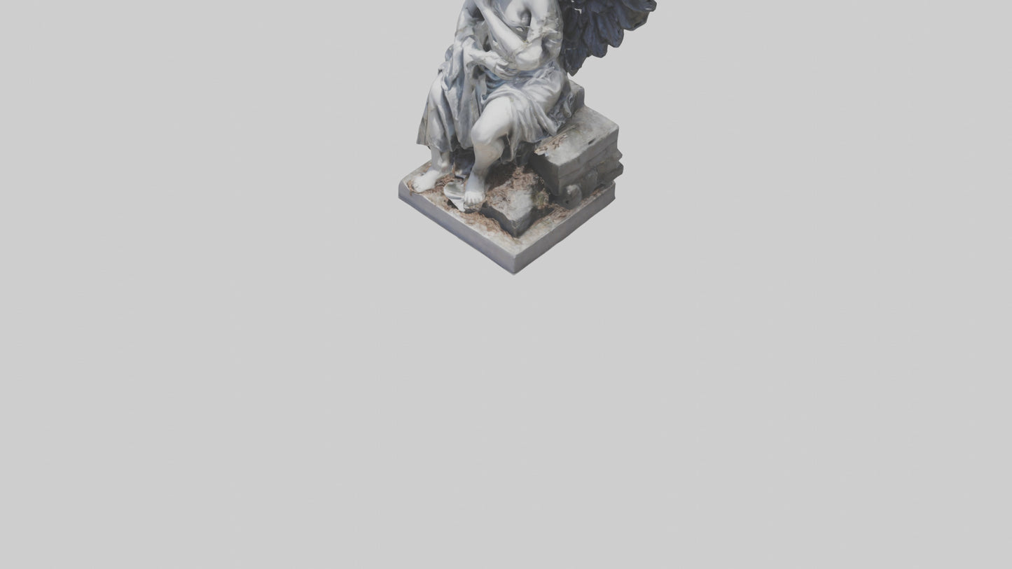 Fallen Angel statue model 3D model
