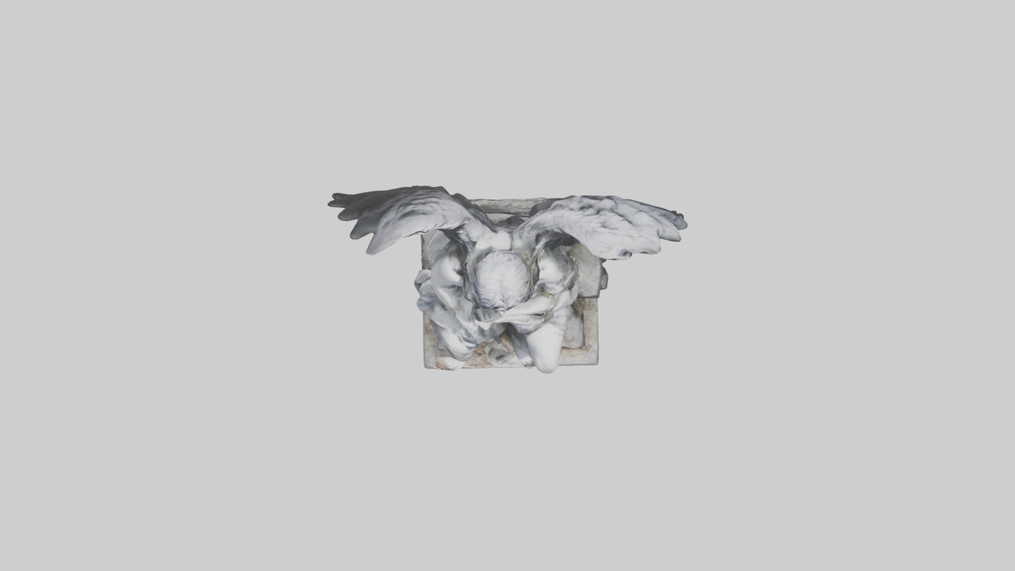 Fallen Angel statue model 3D model