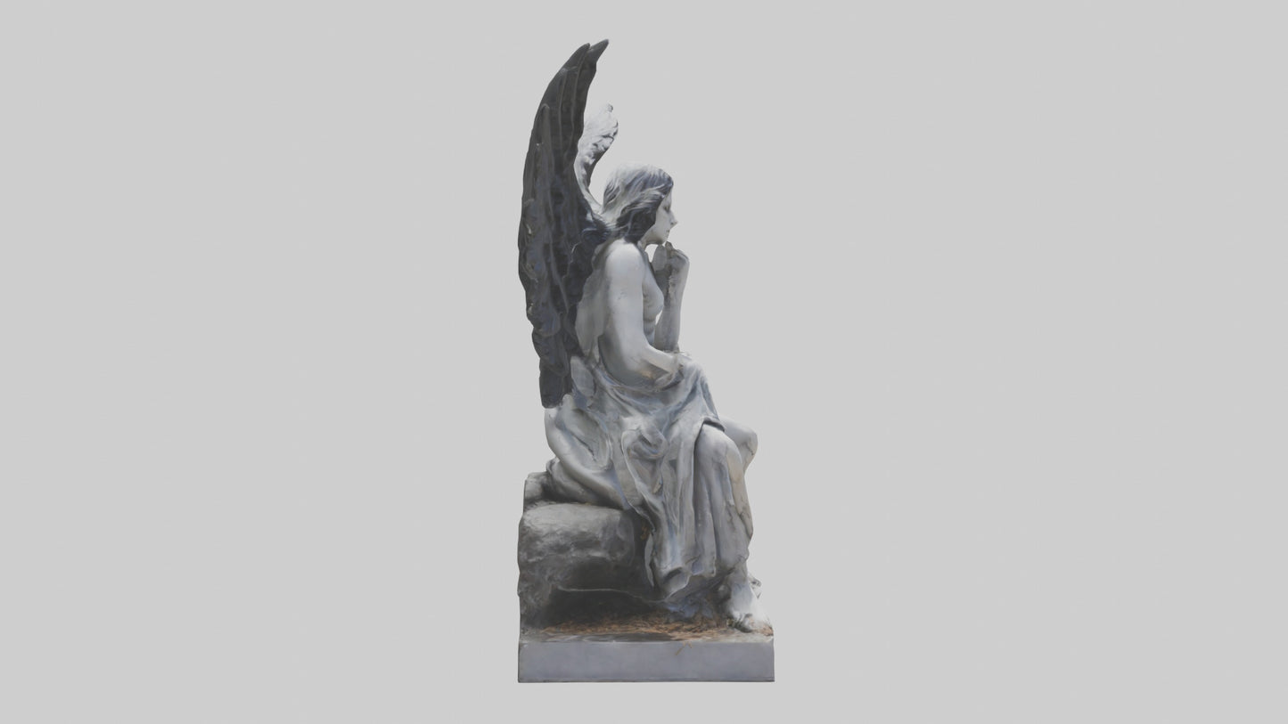 Fallen Angel statue model 3D model