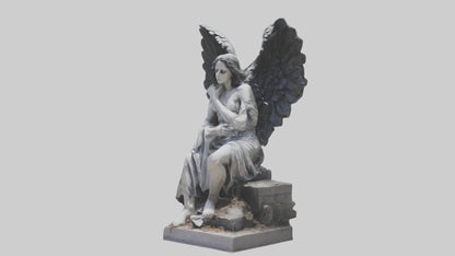 Fallen Angel statue model 3D model