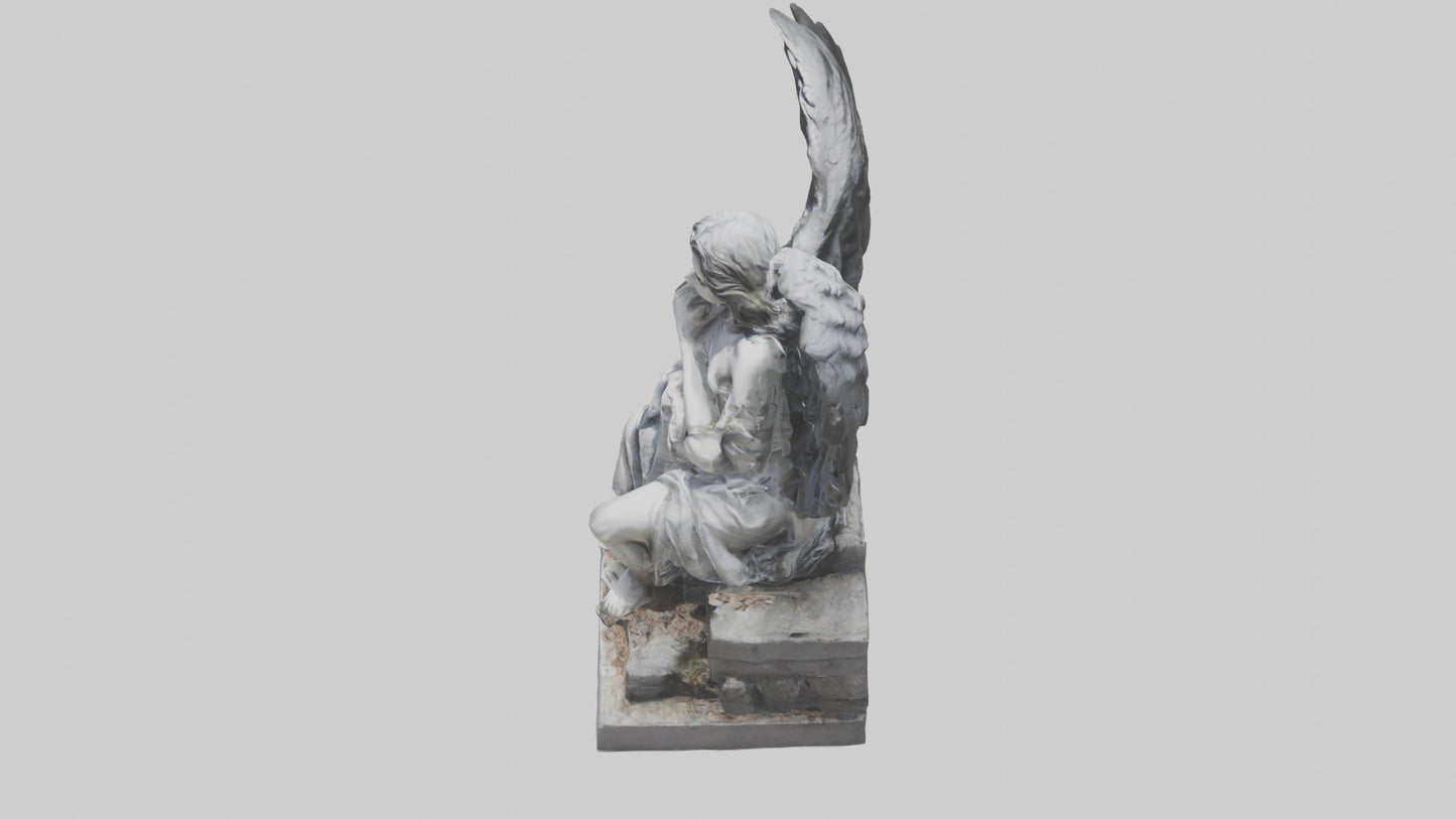 Fallen Angel statue model 3D model