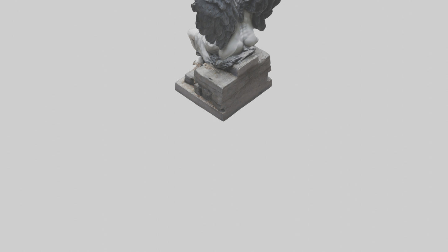 Fallen Angel statue model 3D model