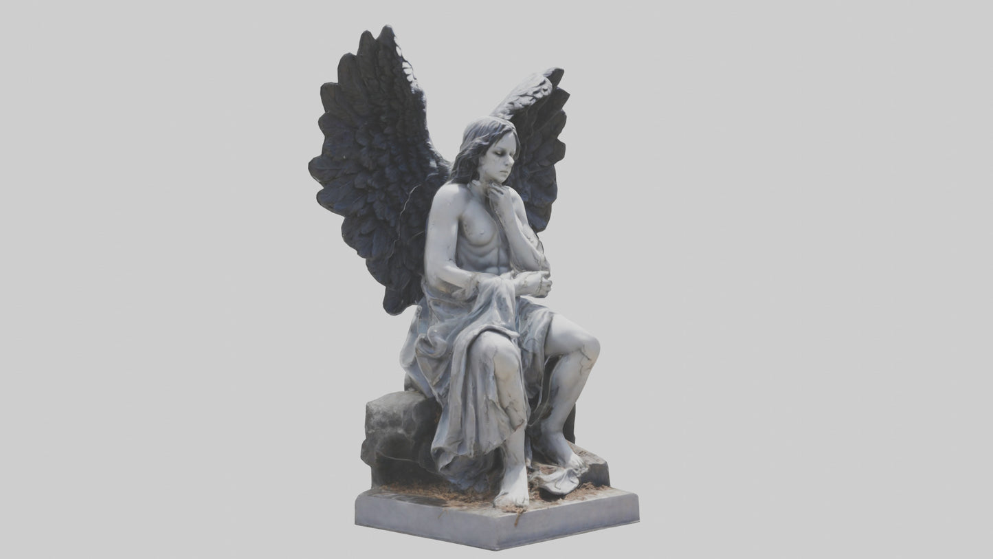 Fallen Angel statue model 3D model