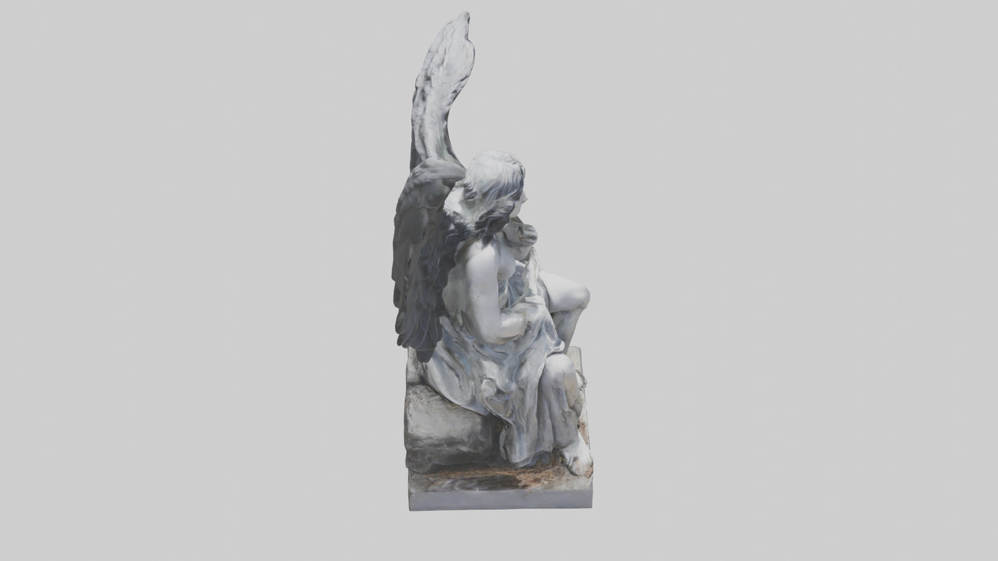 Fallen Angel statue model 3D model