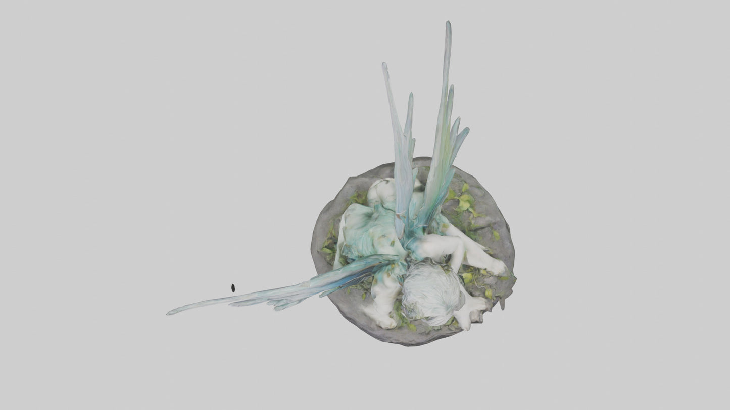 Fallen Faerie statue model 3D model