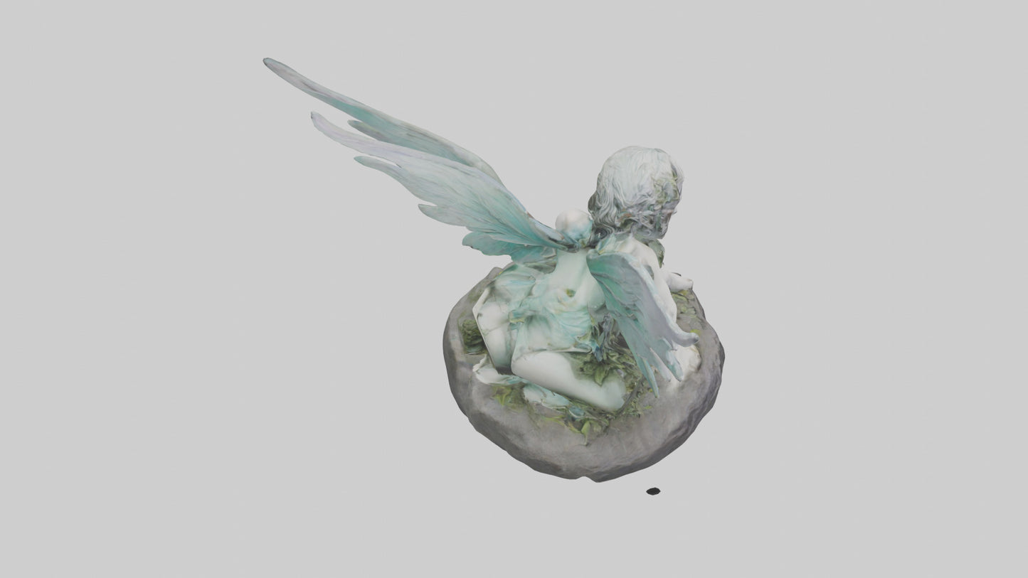 Fallen Faerie statue model 3D model