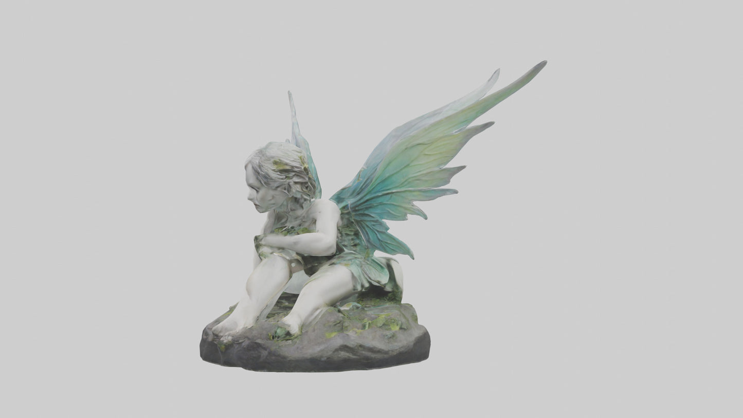 Fallen Faerie statue model 3D model