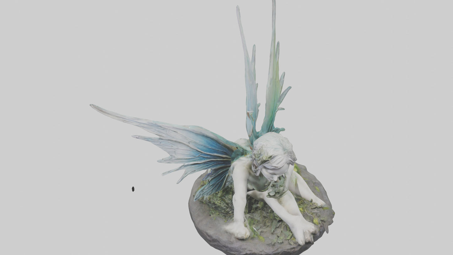 Fallen Faerie statue model 3D model