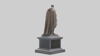 3D model Fallen Hero Memorial Statue model VR / AR / low-poly