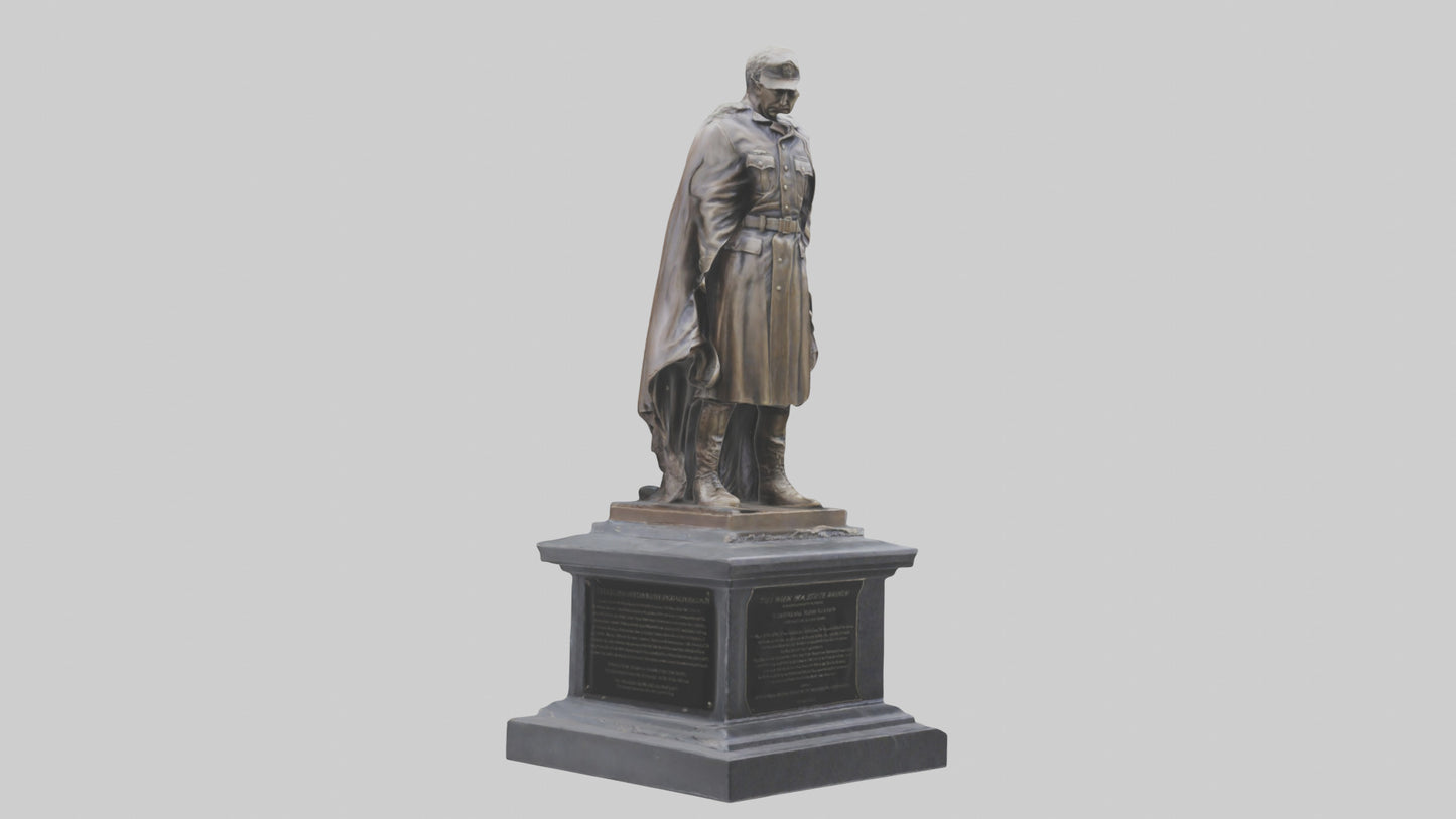 3D model Fallen Hero Memorial Statue model VR / AR / low-poly