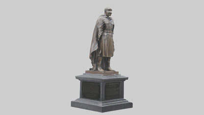 3D model Fallen Hero Memorial Statue model VR / AR / low-poly