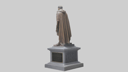 3D model Fallen Hero Memorial Statue model VR / AR / low-poly