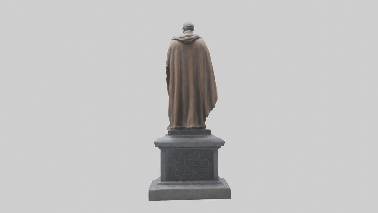 3D model Fallen Hero Memorial Statue model VR / AR / low-poly