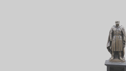 3D model Fallen Hero Memorial Statue model VR / AR / low-poly