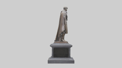 3D model Fallen Hero Memorial Statue model VR / AR / low-poly