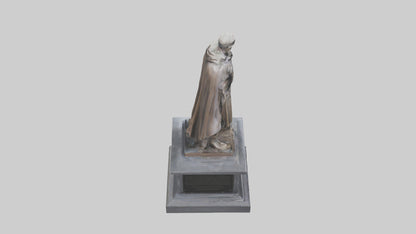 3D model Fallen Hero Memorial Statue model VR / AR / low-poly