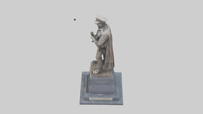 Fallen Heroes memorial statue model 3D model
